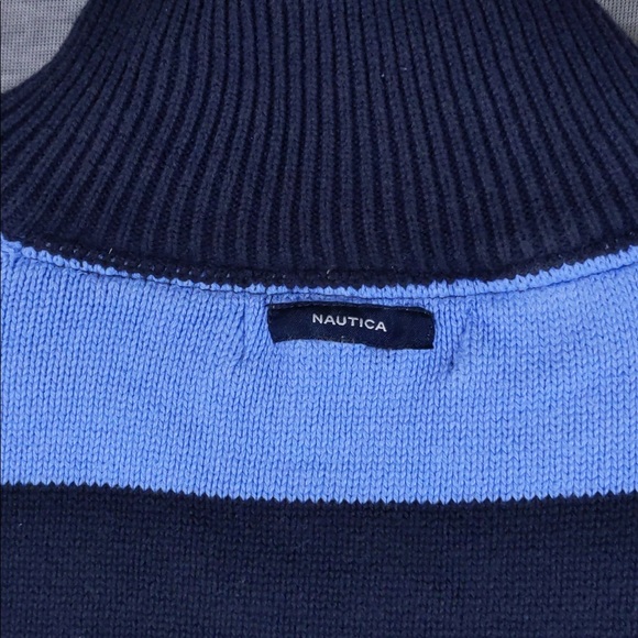 👯‍♀️Host Pick⚡️ Nautica Rugby Stripe Quarter Zip Sweater - Picture 7 of 9